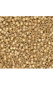 Miyuki delica Beads 11/0 - Matte 24kt gold light plated DB-334 DB0334